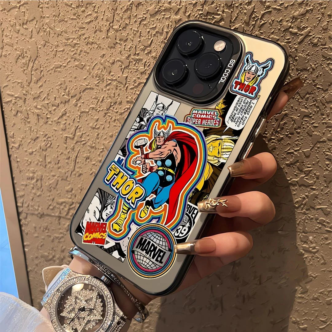 Retro Thanos Avengers Phone Case For iPhone