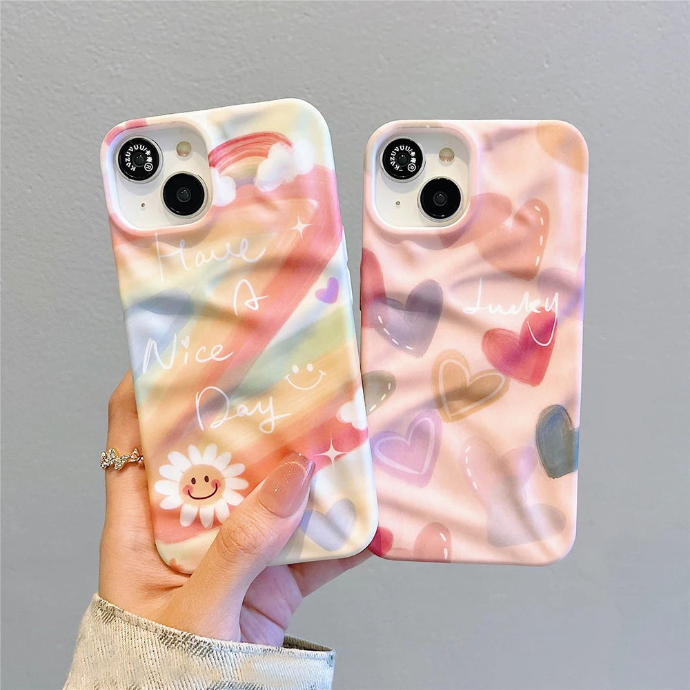 Luxury Love Heart Soft Shockproof Bumper Fashion Phone Case