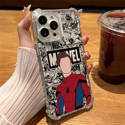 Marvel Faceless Hero Ironman Clear Case For iPhone