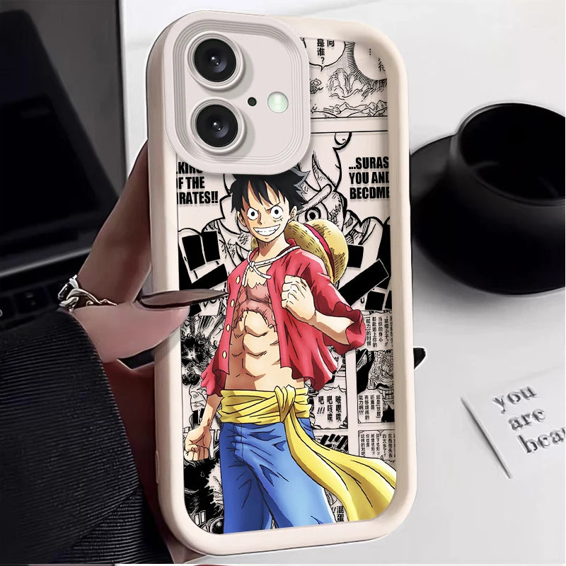 Anime One Piece Soft Silicone Phone Case for iPhone