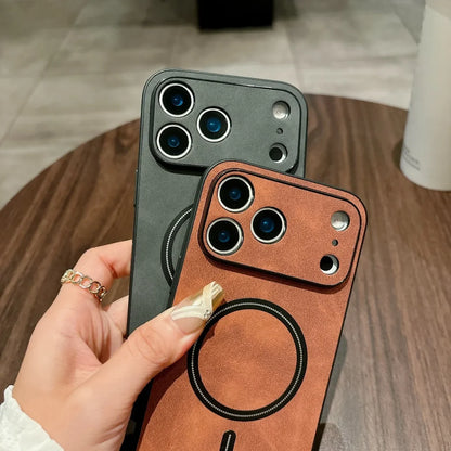 Magnetic Leather Case For iPhone Cover Magnet