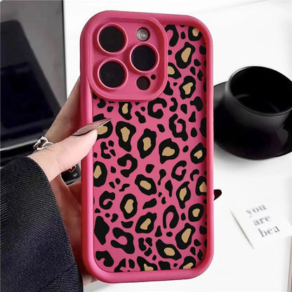 Leopard Patterned Case For iPhone Shockproof Bumper Phone Cover Coque