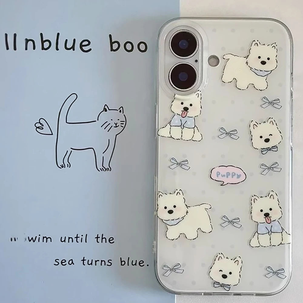 Cute Cartoon Cat Phone Case For iPhone