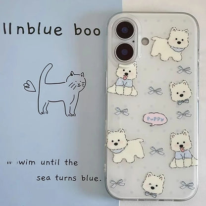 Cute Cartoon Cat Phone Case For iPhone