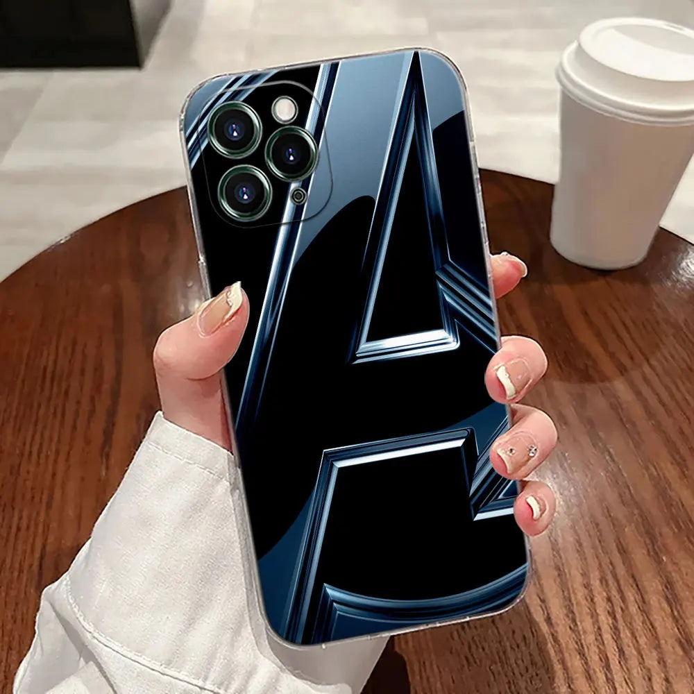The Avengers Logo Transparent Phone Case For iPhone