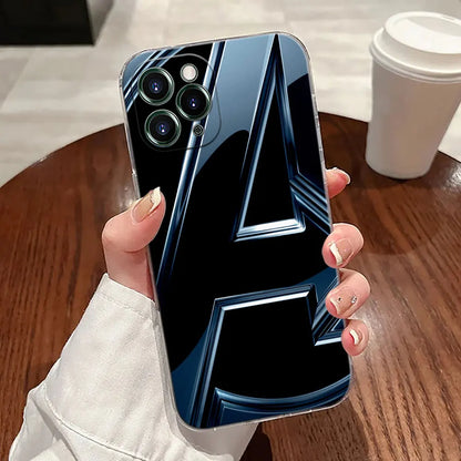 The Avengers Logo Transparent Phone Case For iPhone