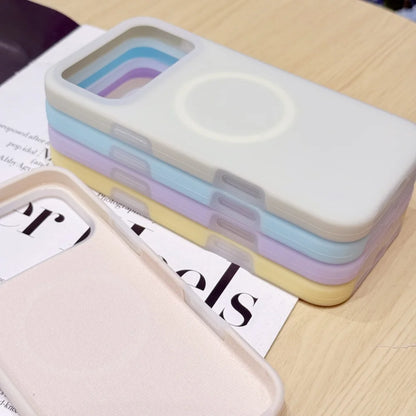 Candy Color MagSafe Liquid Silicone iPhone Case