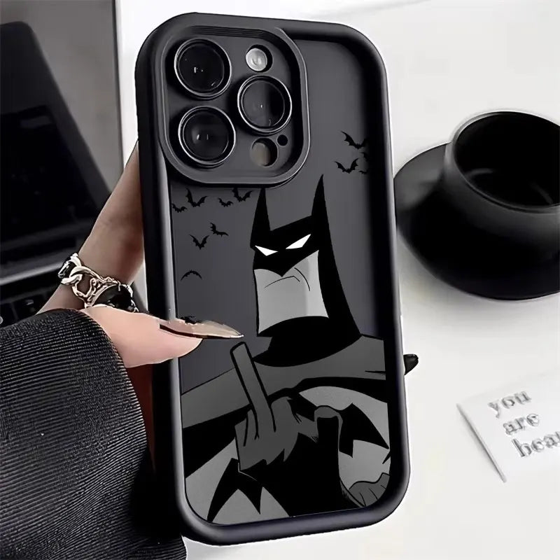 Bat Mans Marvel Bat Silicone Case For Apple iPhone