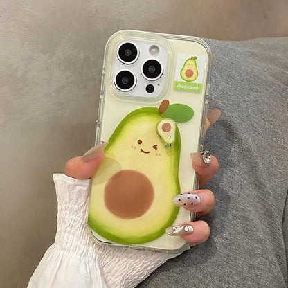 Summer Fruit 3D Guava Durian Avocado Phone Case
