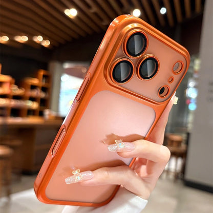 Fashion Matte Hard PC Plating Phone Case For iPhone