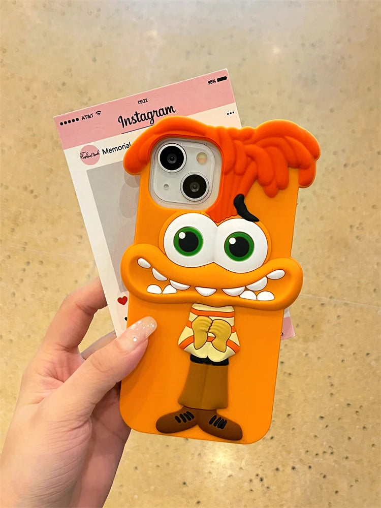 Cute 3D Cartoon Funny Animal Joy Soft Silicone Creative Phone Case