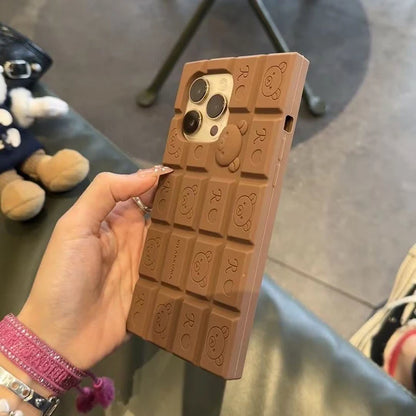 Funny 3D Rilakkuma Bear Soft Silicone Phone Case For iPhone