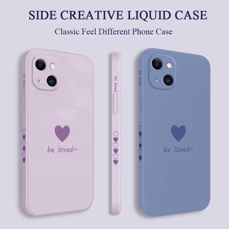 Simple Love Phone Case for iPhone Soft Cover