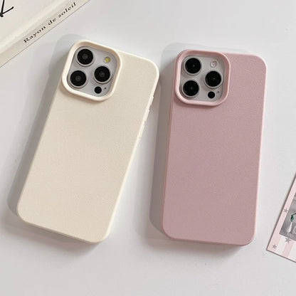 Leather Shockproof Soft TPU Phone Case For iPhone