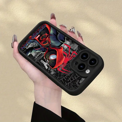 Cute Marvel Spider Men Case For iPhone Soft Shell
