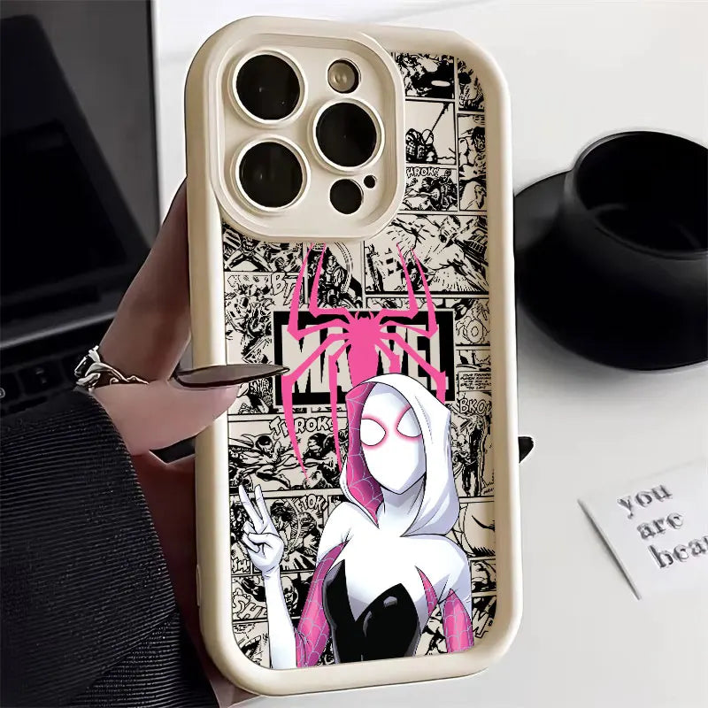 Spiderman Miles Morales Gwen Marvel Comics Case For Apple iPhone