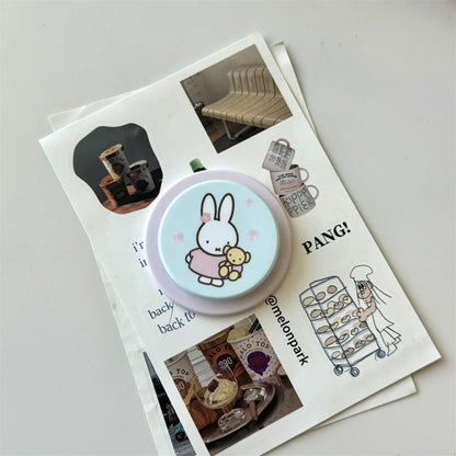 Korean Cute Rabbit MagSafe Card Holder iPhone Case
