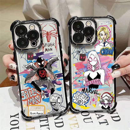 Cool Gwen Marvel Spider Man Miles Morales Phone Case For iPhone