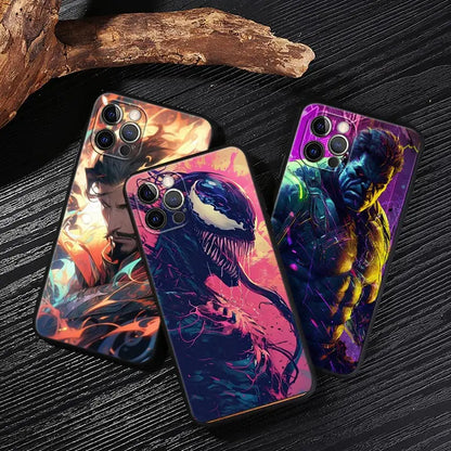 Marvel Heroes Case For iPhone Protect Soft Funda