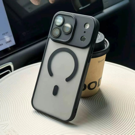 Original Matte Translucent Lens Protect Magsafe Phone Case For iPhone