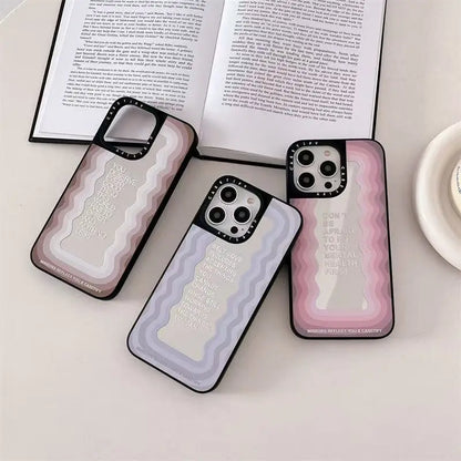 Motivational Quotes Wave Pattern Suitable Phone Case