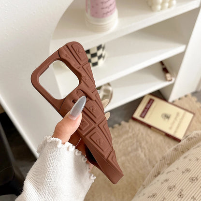 3D Chocolate Ice Cream Mickey Phone Case Funny Soft Silicone Cover