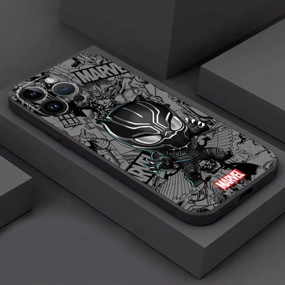 Cartoon Marvel Silicone iPhone Case – Groot & Spiderman