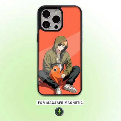 Kawaii Pochita Cartoon Phone Case For iPhone
