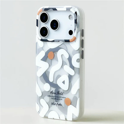 Graffiti Pattern MagSafe Magnetic Matte Shockproof iPhone Case