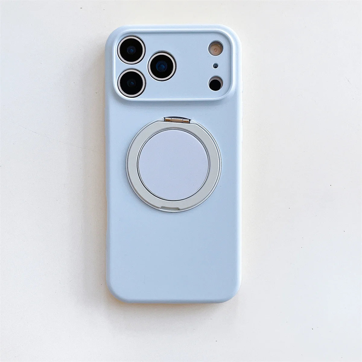 360 Rotate Bracket For Magsafe Magnetic Phone Case For iPhone Stand Silicone Soft Protective Cover