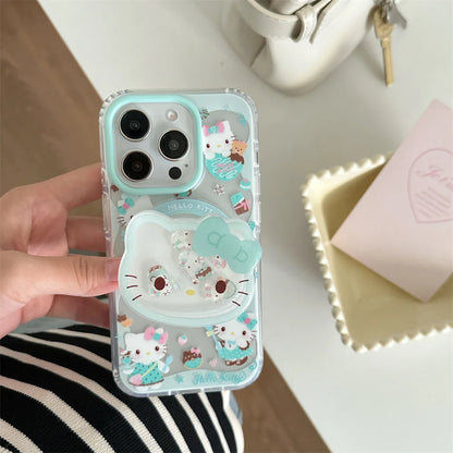 New Hello Kitty Cute Shake Stand Shockproof Phone Case