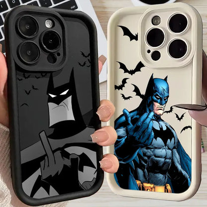 Bat Mans Marvel Bat Silicone Case For Apple iPhone