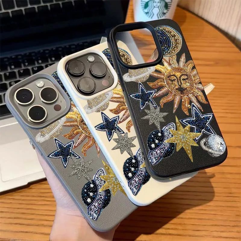 Luxury Lichee Space Mosaic iPhone Case