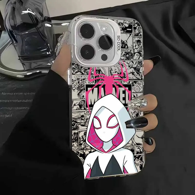 Marvel Cute Spider Men Cover For Apple iPhone Colorful Phone Case