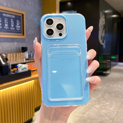 3 in 1 Card Photo Package Phone Case For iPhone