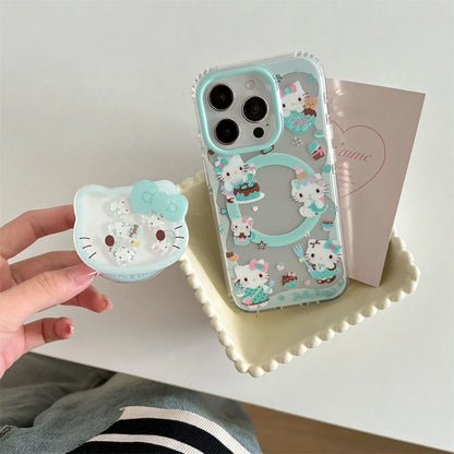 New Hello Kitty Cute Shake Stand Shockproof Phone Case