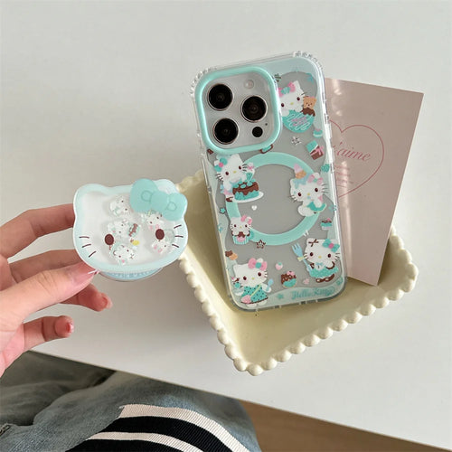 New Hello Kitty Cute Shake Stand Shockproof Phone Case