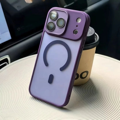 Original Matte Translucent Lens Protect Magsafe Phone Case For iPhone