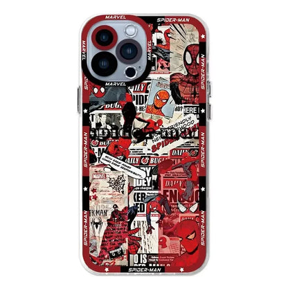 Clear Marvel Spider Man Cover Phone Case