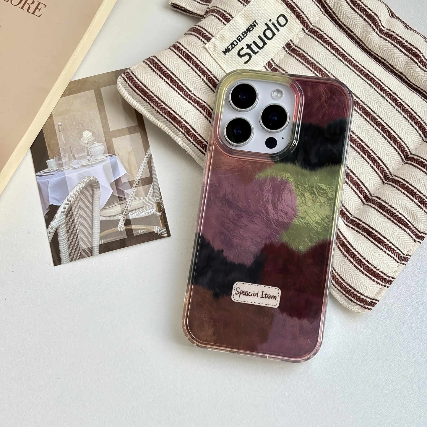 High Quality Exquisite Multiple Colors Velour Heart Pattern Case For iPhone