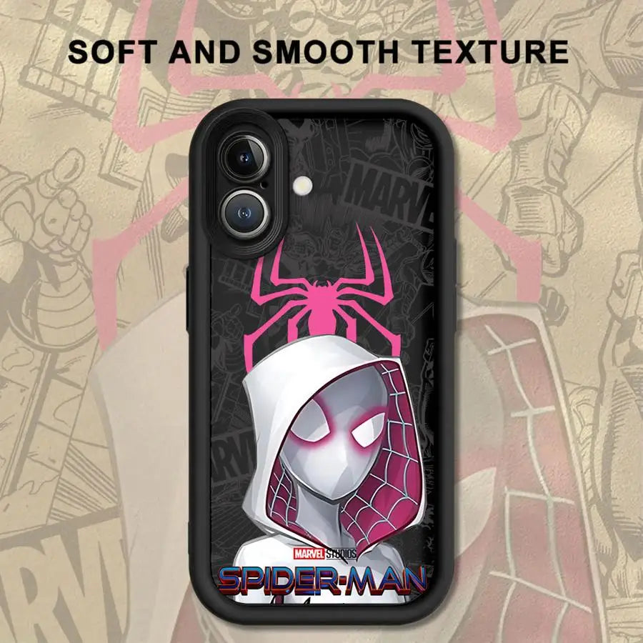 Cute Marvel Spider Men Case For iPhone Soft Shell