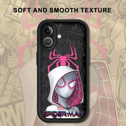 Cute Marvel Spider Men Case For iPhone Soft Shell
