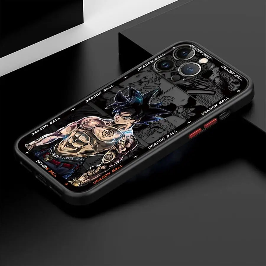 Hot Blooded Goku Anime Soft Phone Case For iPhone