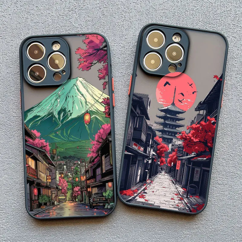 Japanese Mount Fuji Scenic Area Phone Case For iPhone