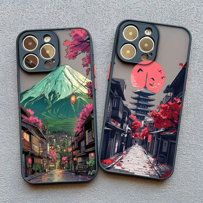 Japanese Mount Fuji Scenic Area Phone Case For iPhone