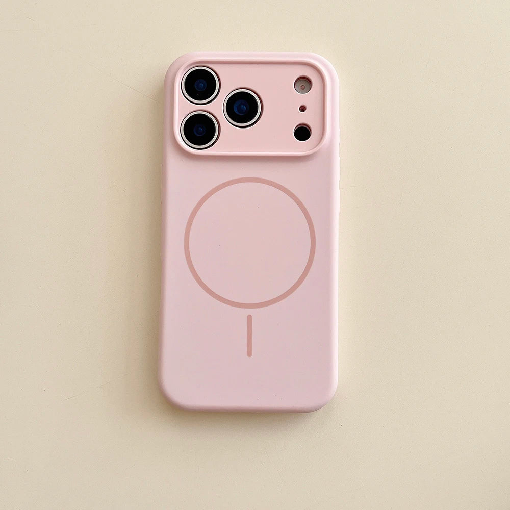 MagSafe Magnetic Silicone iPhone Case With Lens Protection