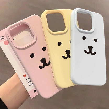 Simple Cute Bear Compatible Phone Case