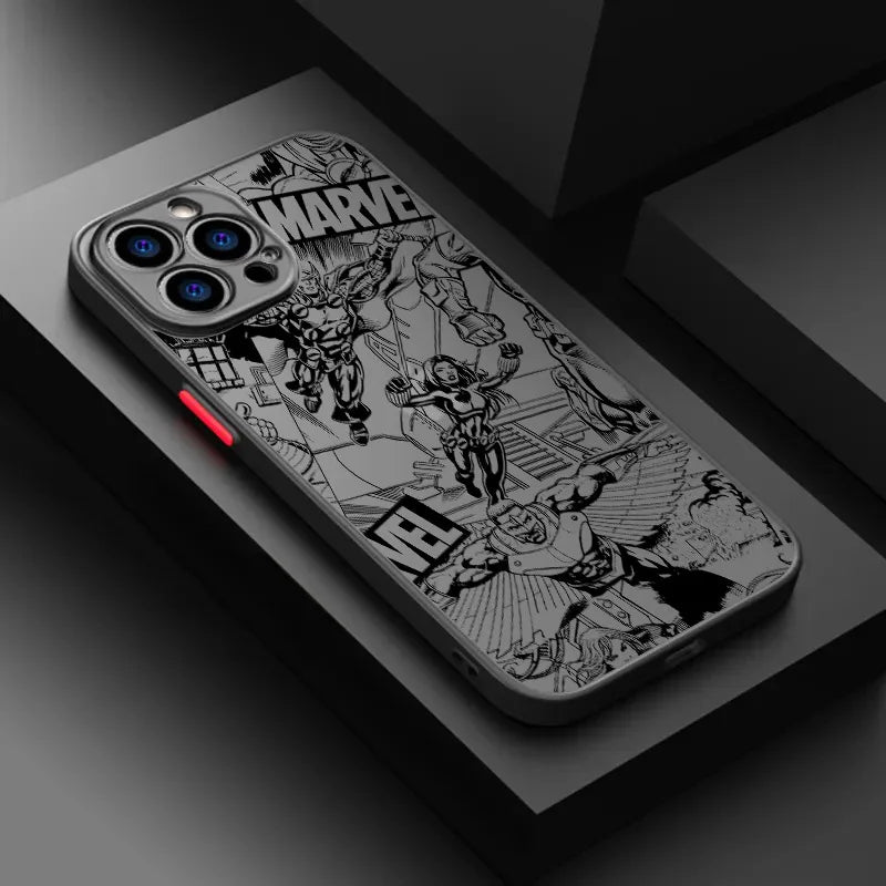 Phone Case For iPhone Marvel Super Hero Cool Comics Cover