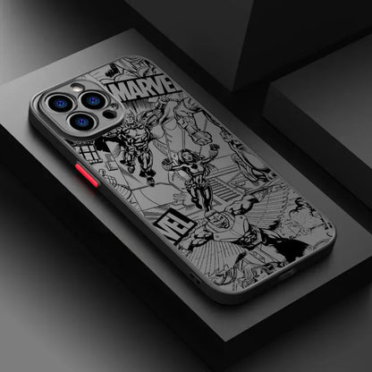 Phone Case For iPhone Marvel Super Hero Cool Comics Cover