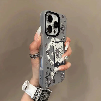 Luxury Candy Cute Lucky Bear For Magsafe Charge Matte Phone Case For iPhone